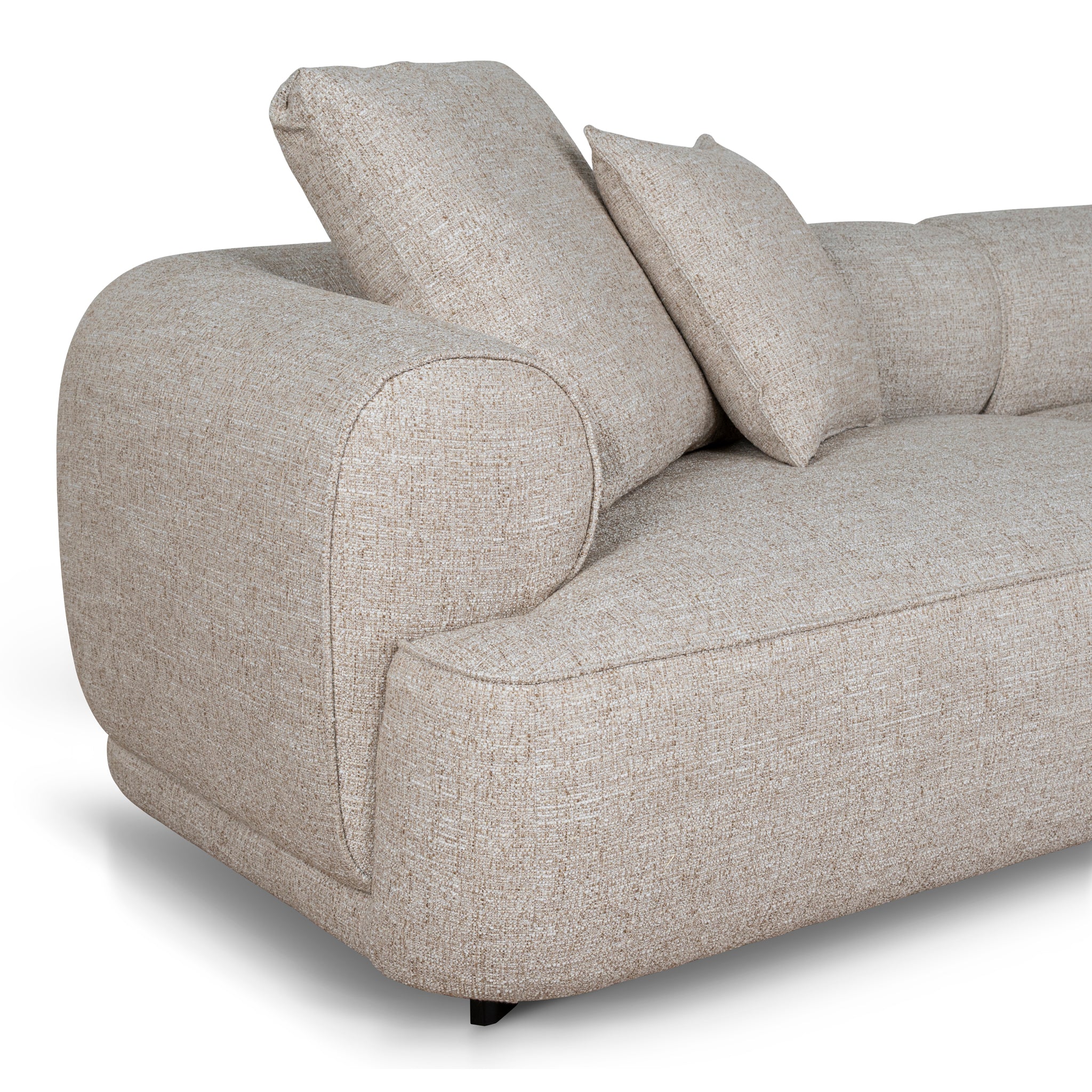 Carina Right Chaise Sofa - Pale Beige Chaise Lounge KJ Sofa-Core