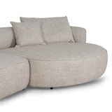 Carina Right Chaise Sofa - Pale Beige Chaise Lounge KJ Sofa-Core