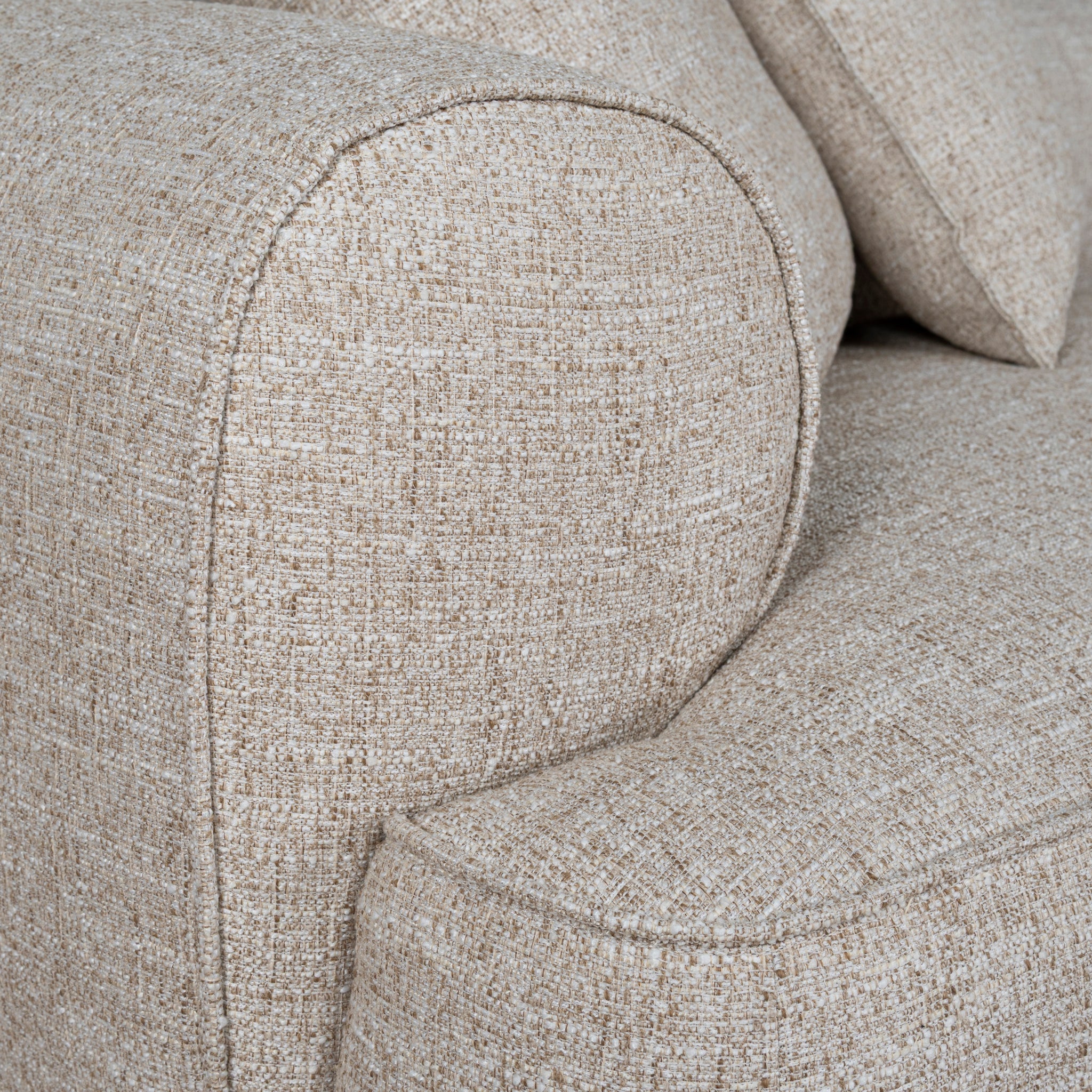 Carina Right Chaise Sofa - Pale Beige Chaise Lounge KJ Sofa-Core