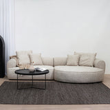 Carina Right Chaise Sofa - Pale Beige Chaise Lounge KJ Sofa-Core
