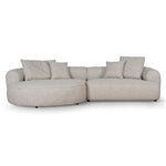 Carina Left Chaise Sofa - Pale Beige Chaise Lounge KJ Sofa-Core