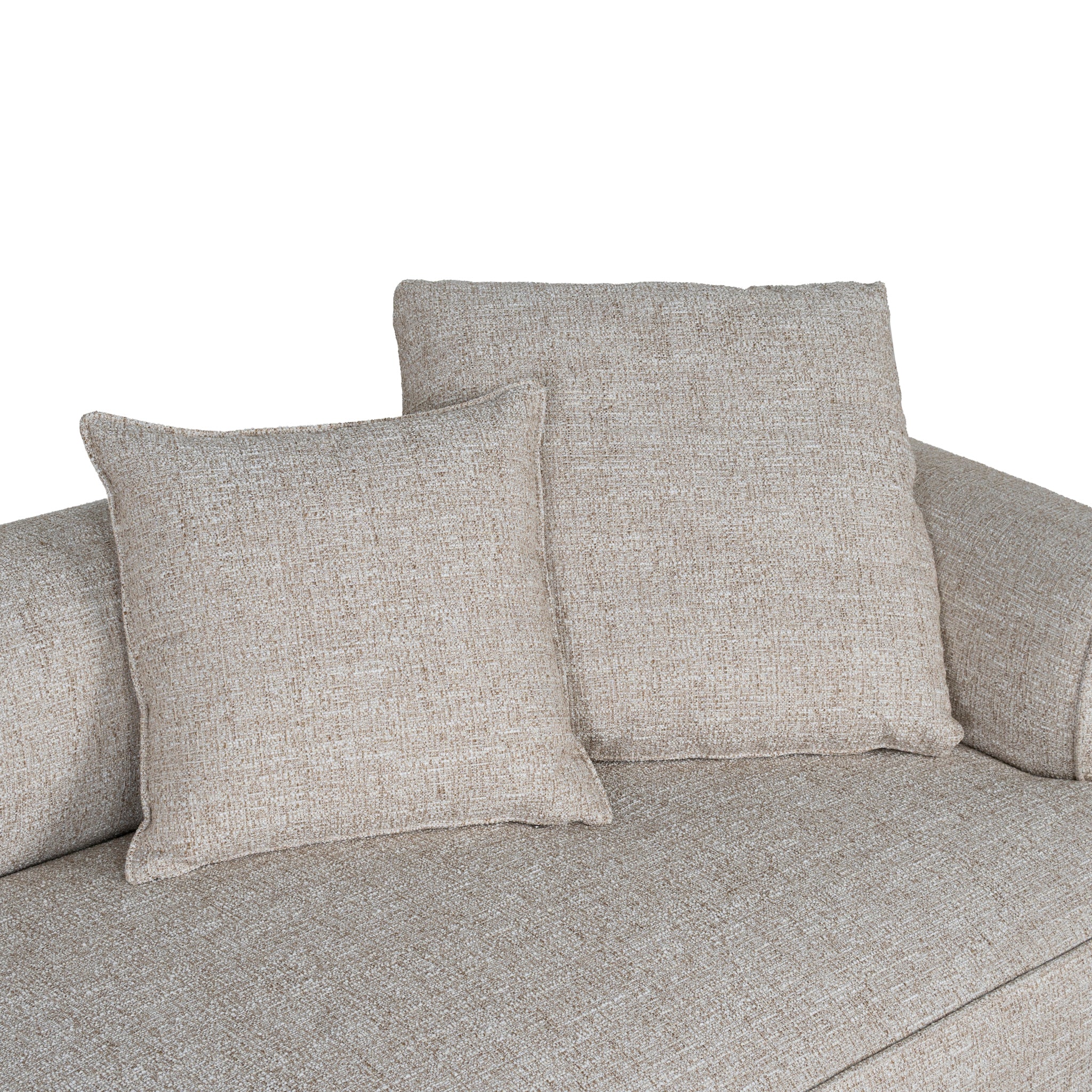 Carina Left Chaise Sofa - Pale Beige Chaise Lounge KJ Sofa-Core