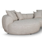 Carina Left Chaise Sofa - Pale Beige Chaise Lounge KJ Sofa-Core