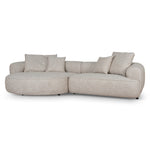 Carina Left Chaise Sofa - Pale Beige Chaise Lounge KJ Sofa-Core