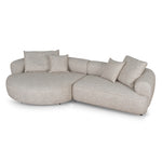 Carina Left Chaise Sofa - Pale Beige Chaise Lounge KJ Sofa-Core