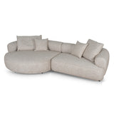 Carina Left Chaise Sofa - Pale Beige Chaise Lounge KJ Sofa-Core