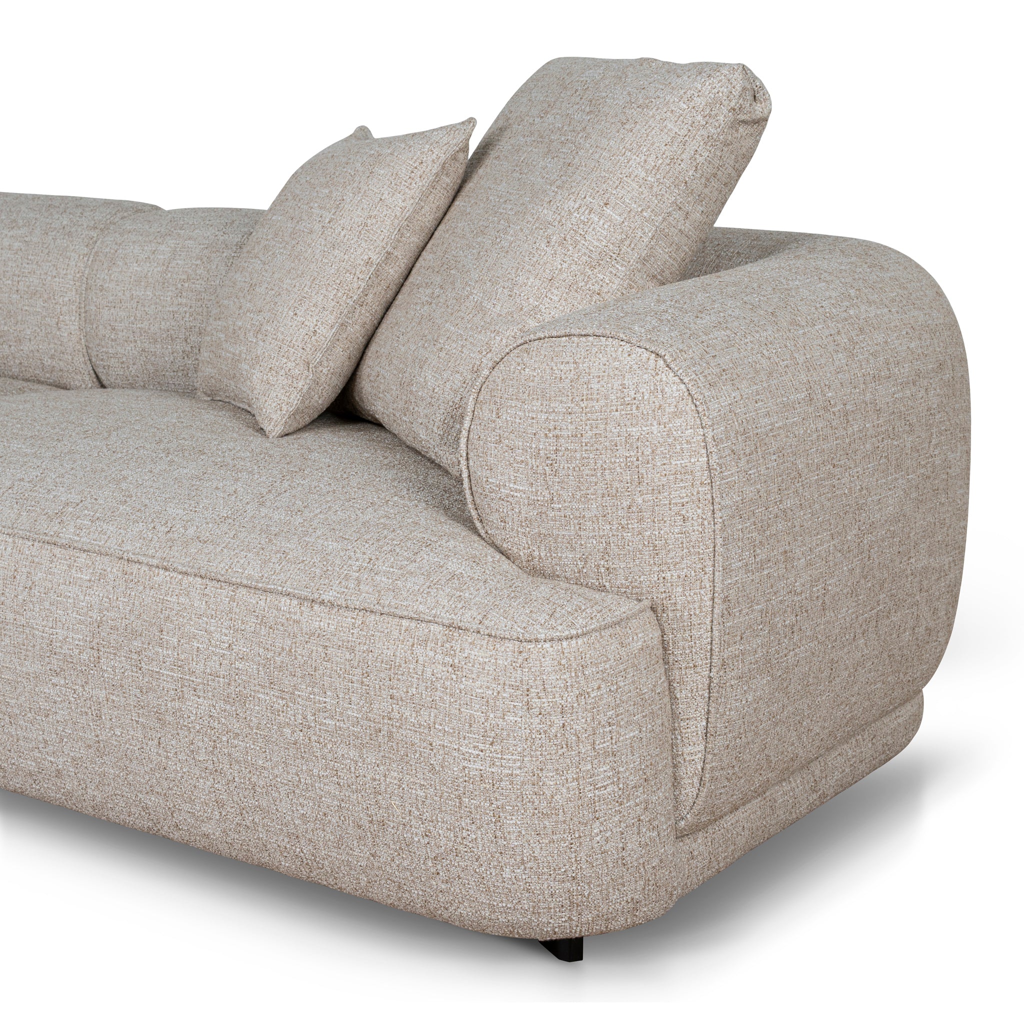 Carina Left Chaise Sofa - Pale Beige Chaise Lounge KJ Sofa-Core