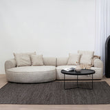 Carina Left Chaise Sofa - Pale Beige Chaise Lounge KJ Sofa-Core