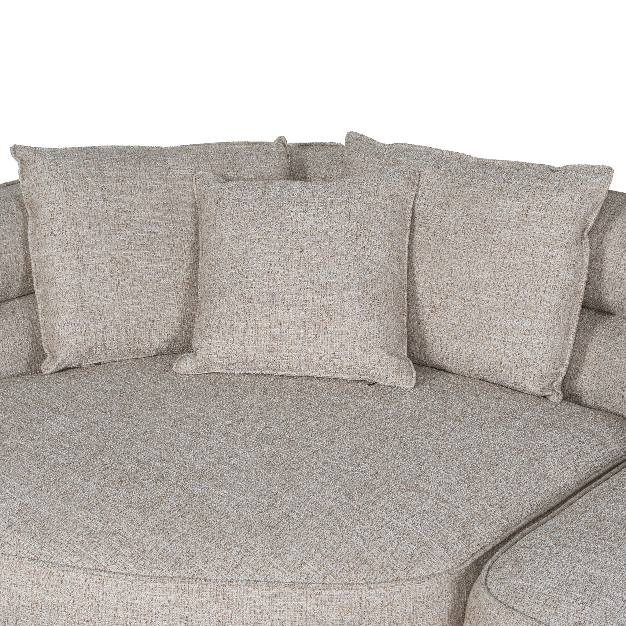 Rowe Left Chaise Sofa - Pale Beige Chaise Lounge KJ Sofa-Core