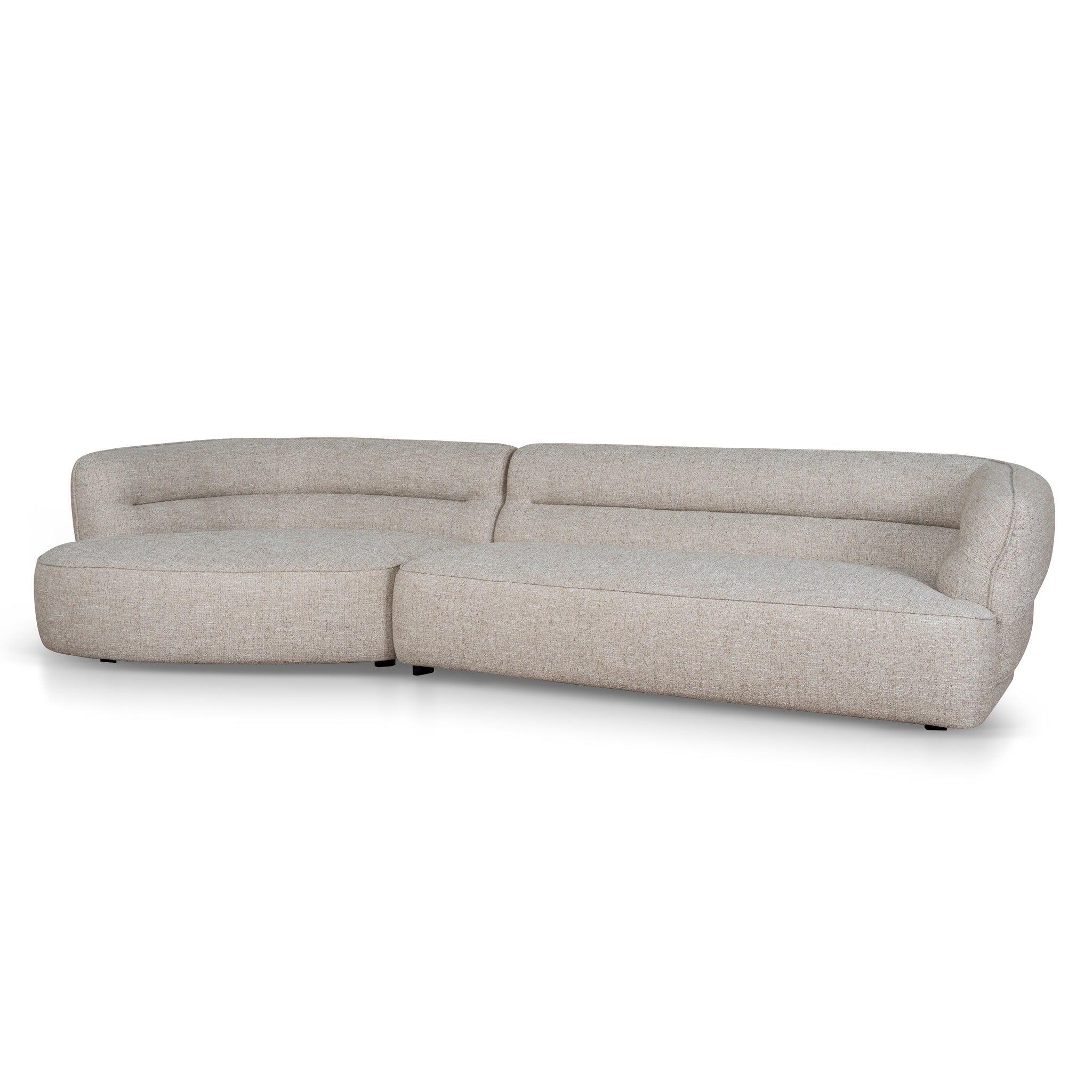 Rowe Left Chaise Sofa - Pale Beige Chaise Lounge KJ Sofa-Core