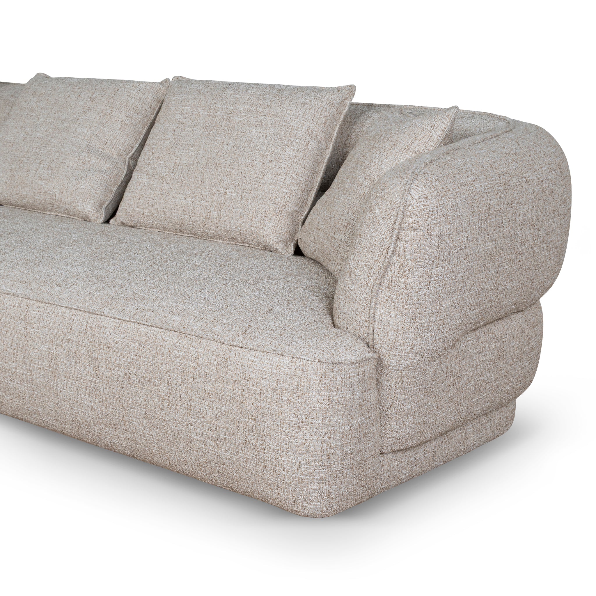 Rowe Left Chaise Sofa - Pale Beige Chaise Lounge KJ Sofa-Core