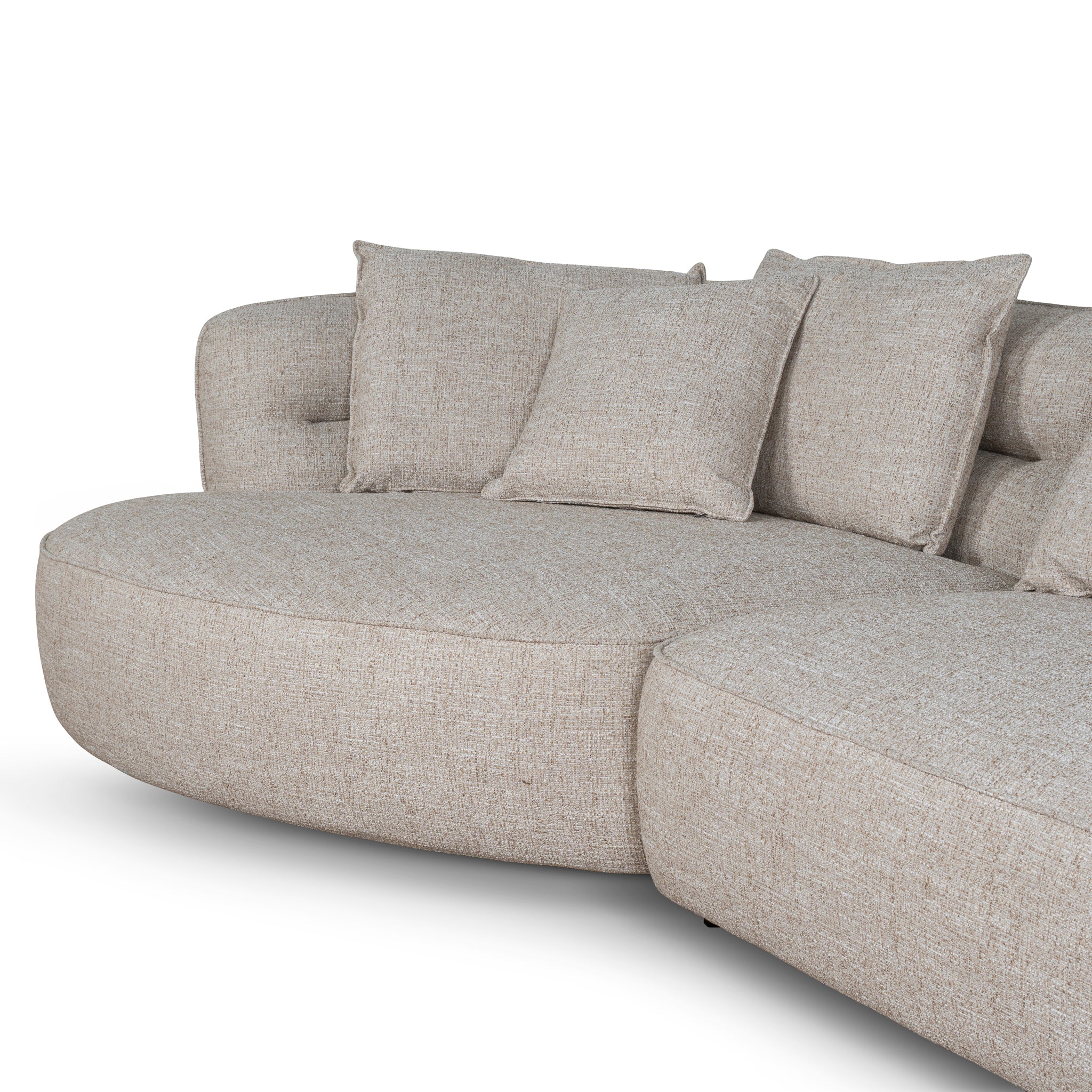 Rowe Left Chaise Sofa - Pale Beige Chaise Lounge KJ Sofa-Core