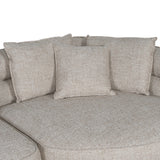 Rowe Right Chaise Sofa - Pale Beige Chaise Lounge KJ Sofa-Core