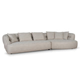 Rowe Right Chaise Sofa - Pale Beige Chaise Lounge KJ Sofa-Core
