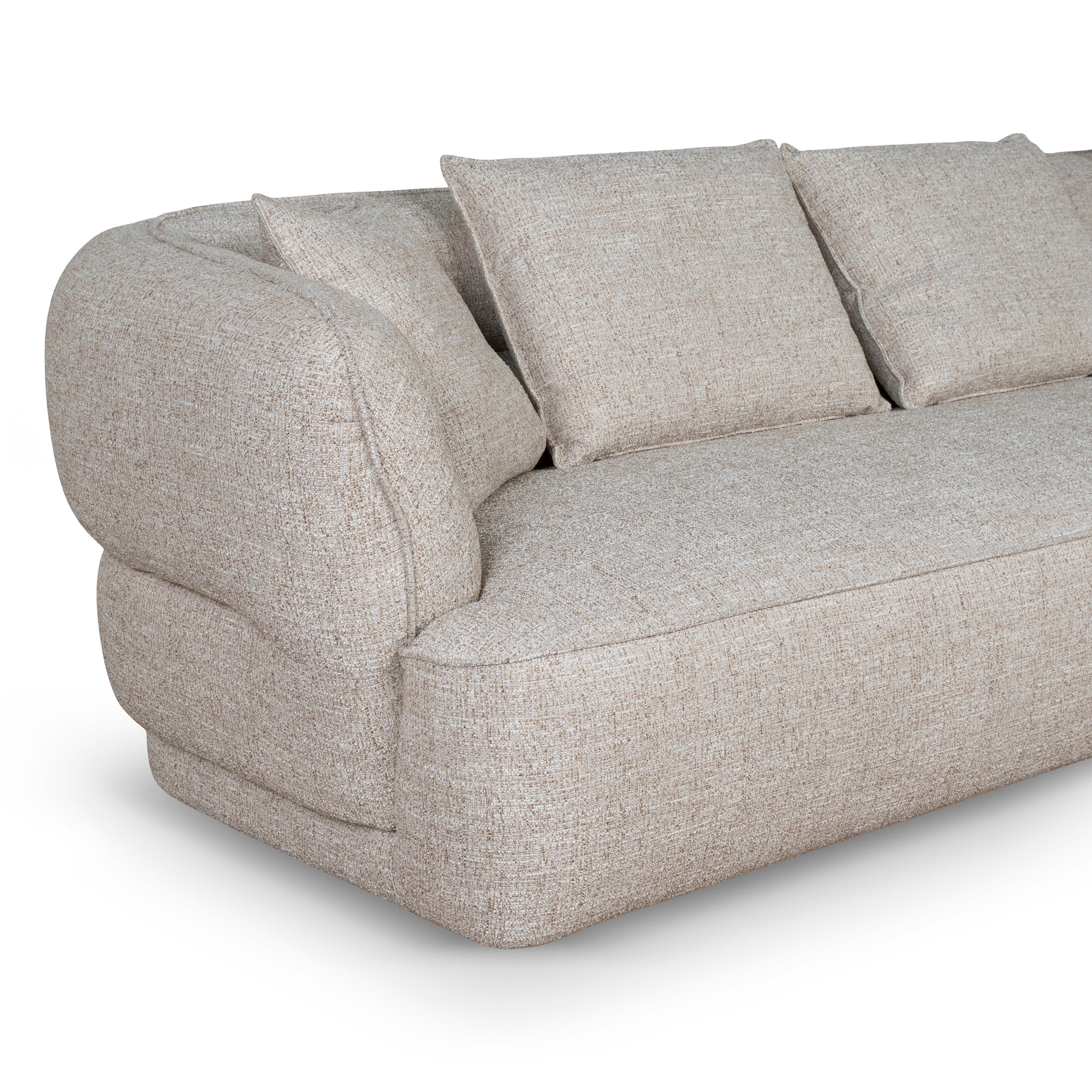 Rowe Right Chaise Sofa - Pale Beige Chaise Lounge KJ Sofa-Core