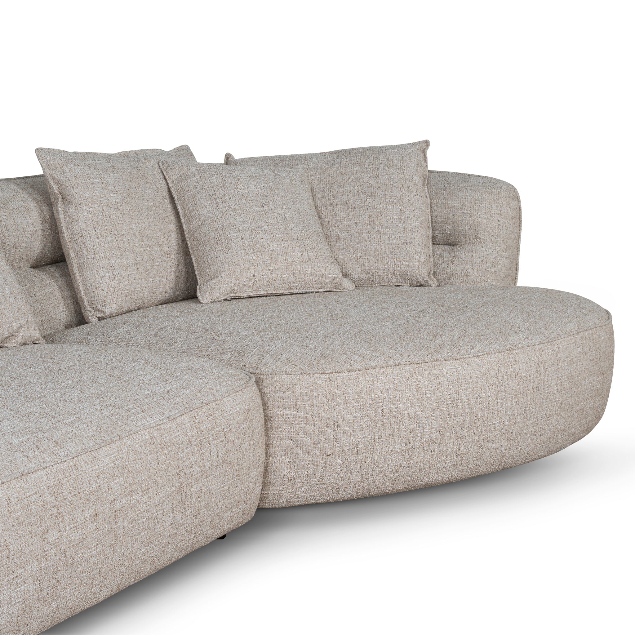 Rowe Right Chaise Sofa - Pale Beige Chaise Lounge KJ Sofa-Core