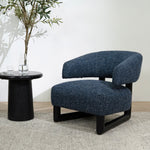 Kayra Armchair - Oxford Blue Armchair KJ Sofa-Core