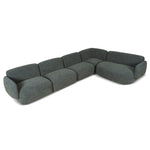 Gosling Right Chaise Modular Sofa - Moss Green Chaise Lounge K Sofa-Core
