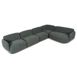 Gosling Right Chaise Modular Sofa - Moss Green Chaise Lounge K Sofa-Core