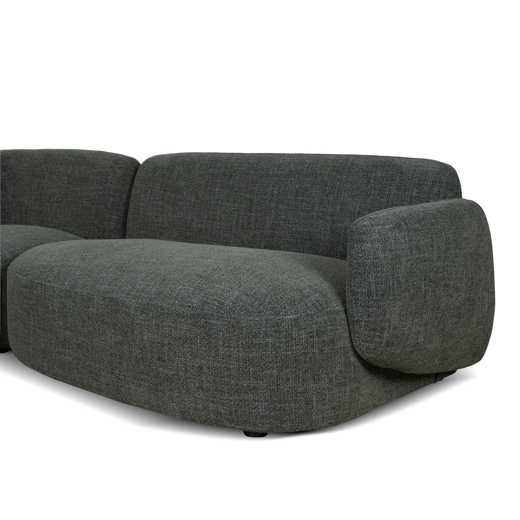 Gosling Right Chaise Modular Sofa - Moss Green Chaise Lounge K Sofa-Core