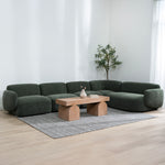 Gosling Right Chaise Modular Sofa - Moss Green Chaise Lounge K Sofa-Core