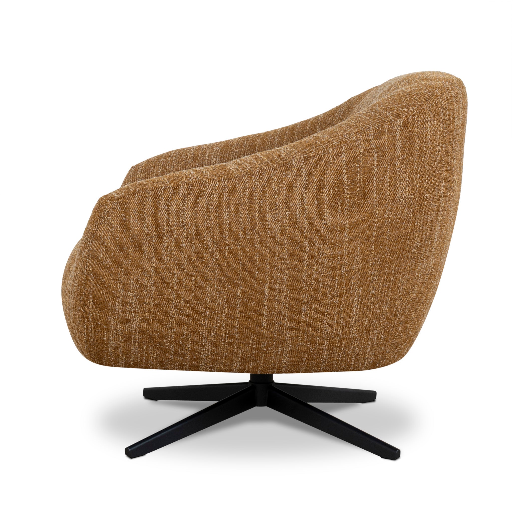 Arlo Swivel Armchair - Ginger Brown Armchair K Sofa-Core
