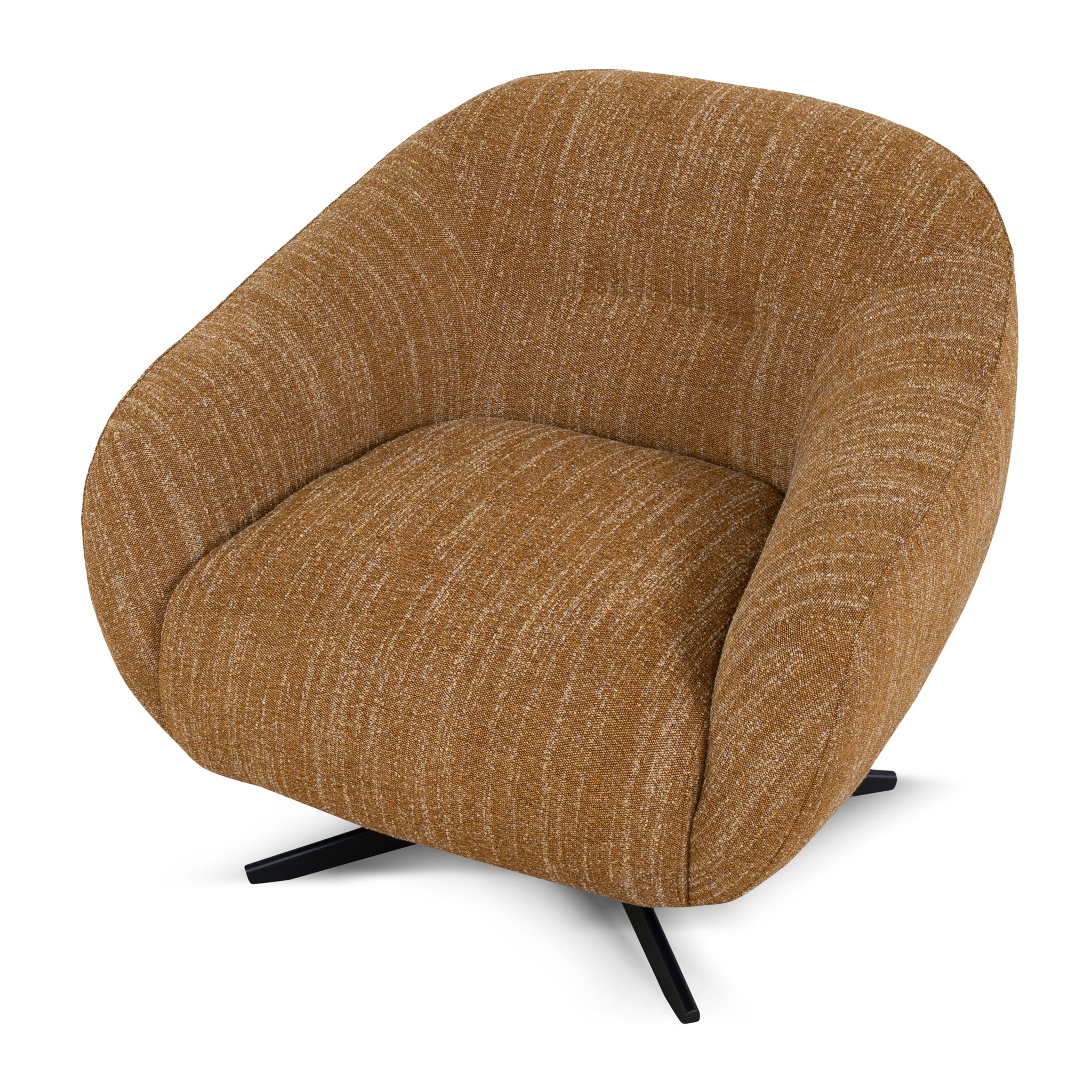 Arlo Swivel Armchair - Ginger Brown Armchair K Sofa-Core
