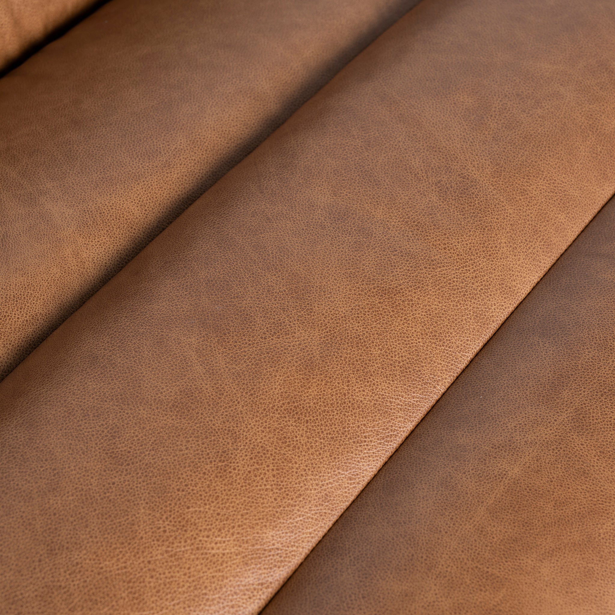 Monaco Modular Leather Corner Sofa - Amber Brown Corner Sofa K Sofa-Core