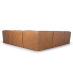 Monaco Modular Leather Corner Sofa - Amber Brown Corner Sofa K Sofa-Core