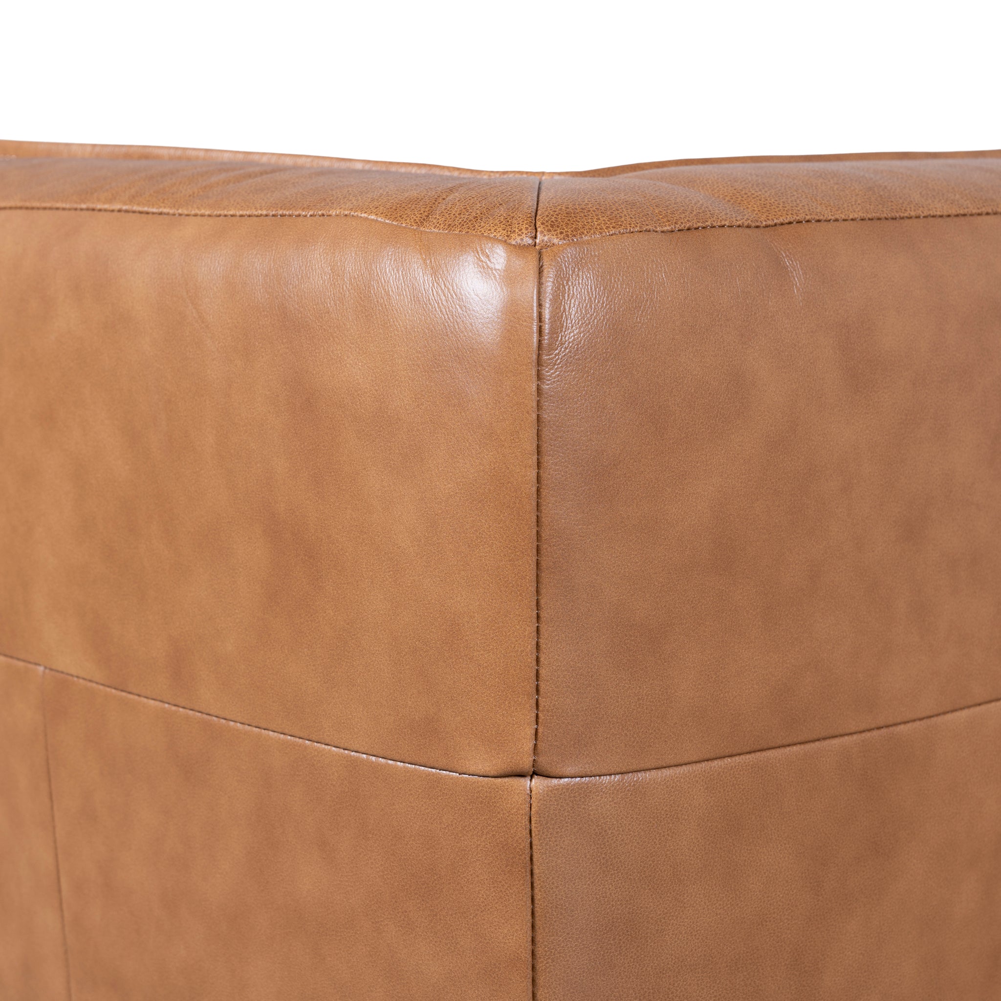 Monaco Modular Leather Corner Sofa - Amber Brown Corner Sofa K Sofa-Core
