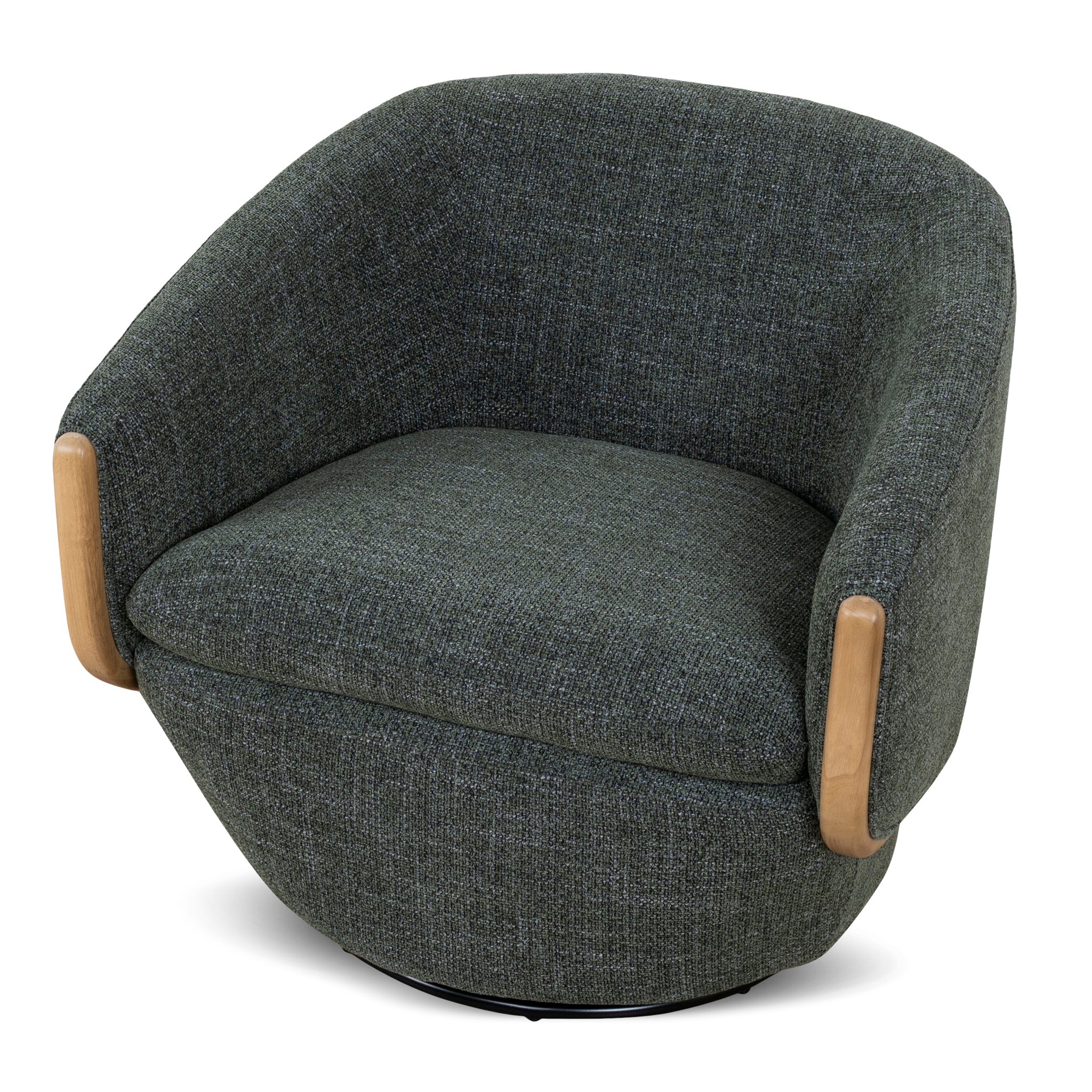 Camden Swivel Armchair - Moss Green Armchair K Sofa-Core
