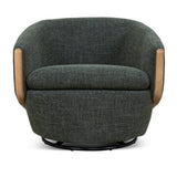 Camden Swivel Armchair - Moss Green Armchair K Sofa-Core