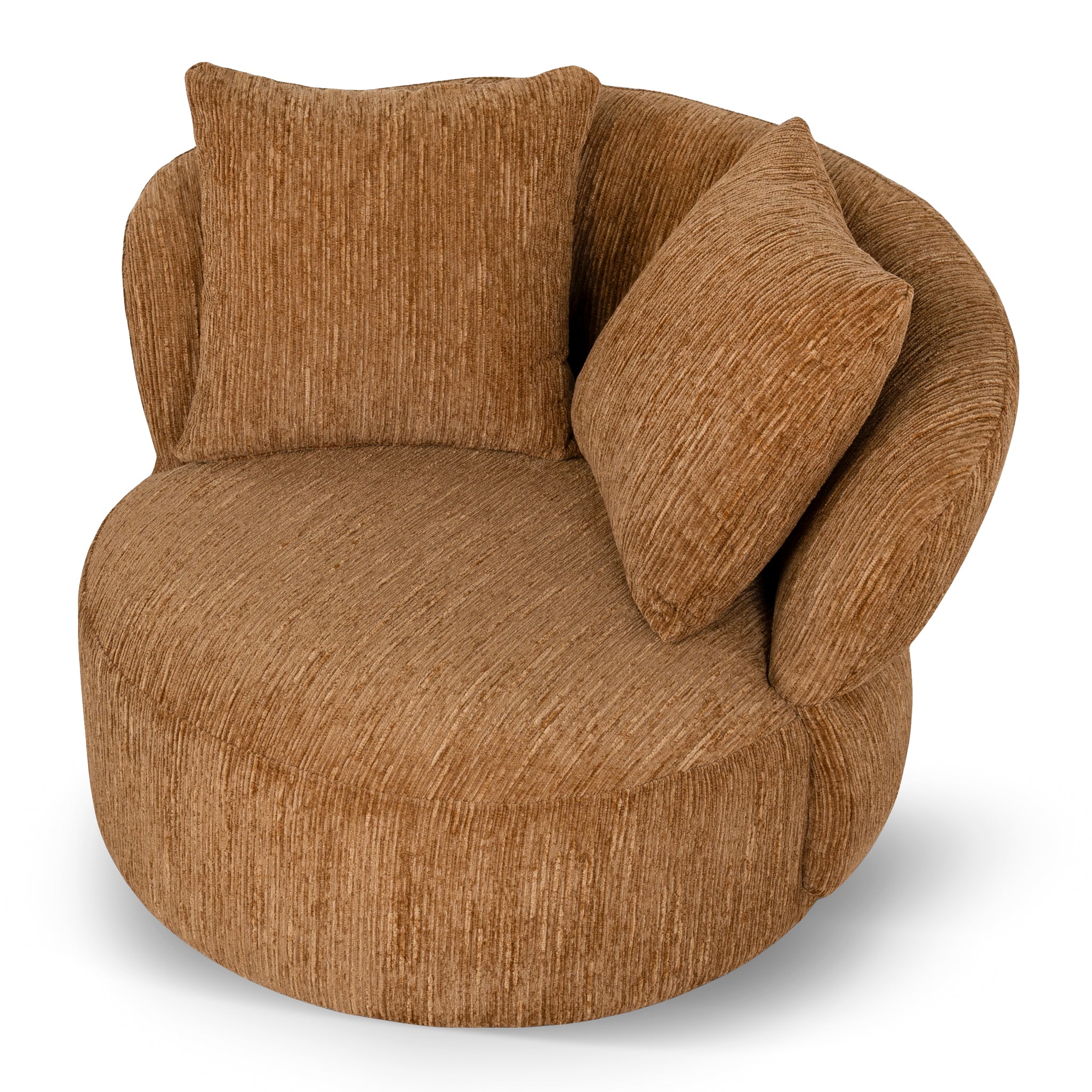 Oasis Swivel Lounge Chair - Honey Gold swivel Chair K Sofa-Core