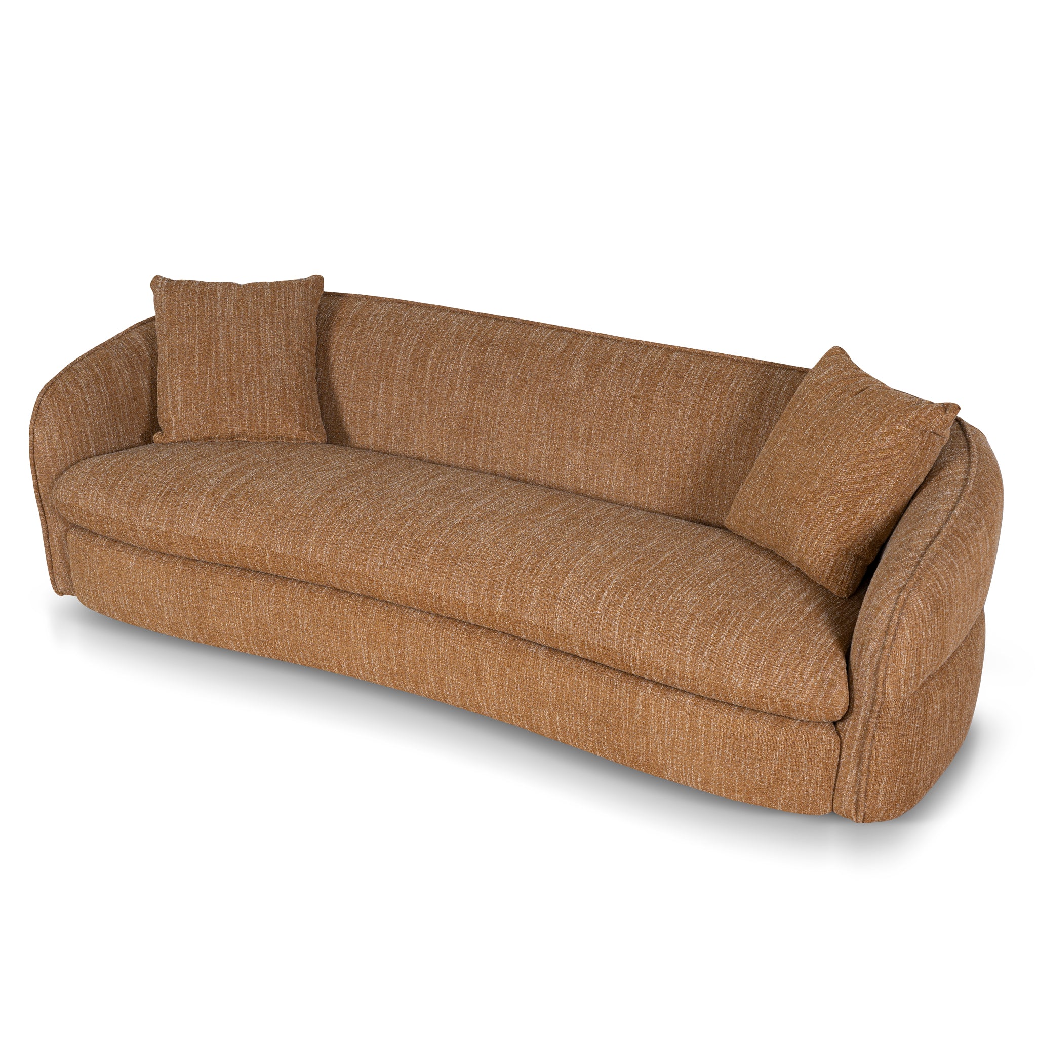 Aria 3 Seater Sofa - Ginger Brown Sofa K Sofa-Core