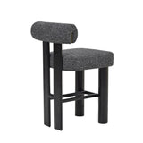 Set of 2 - Remy Black Barstool - Field Charcoal Bar Stool OL Sofa-Core