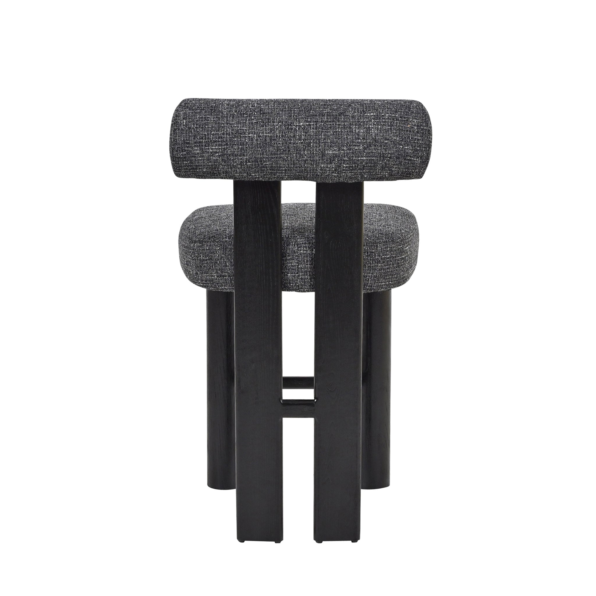 Set of 2 - Remy Black Barstool - Field Charcoal Bar Stool OL Sofa-Core