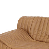 Duvina 3 Seater Sofa - Amber Tan Leather Sofa Nova-Core