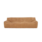 Duvina 3 Seater Sofa - Amber Tan Leather Sofa Nova-Core