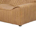 Duvina 3 Seater Sofa - Amber Tan Leather Sofa Nova-Core