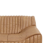 Duvina 3 Seater Sofa - Amber Tan Leather Sofa Nova-Core