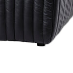 Duvina Armchair - Black Leather Armchair Nova-Core