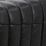 Duvina Armchair - Black Leather Armchair Nova-Core