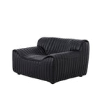Duvina Armchair - Black Leather Armchair Nova-Core