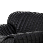 Duvina Armchair - Black Leather Armchair Nova-Core