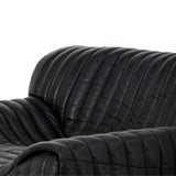 Duvina Armchair - Black Leather Armchair Nova-Core