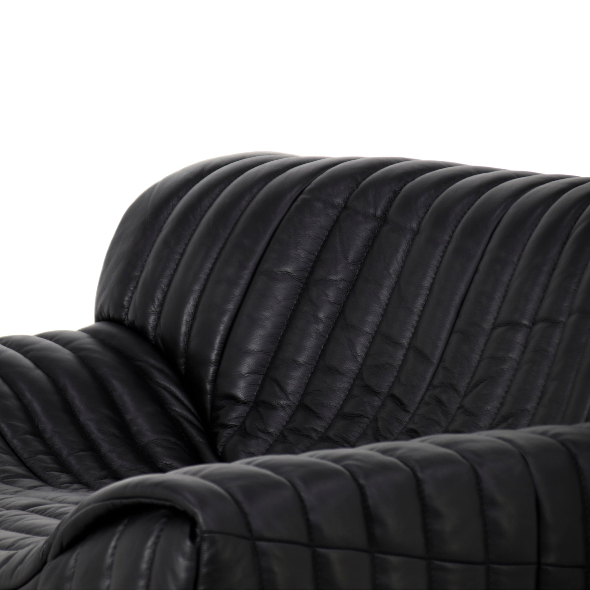 Duvina Armchair - Black Leather Armchair Nova-Core