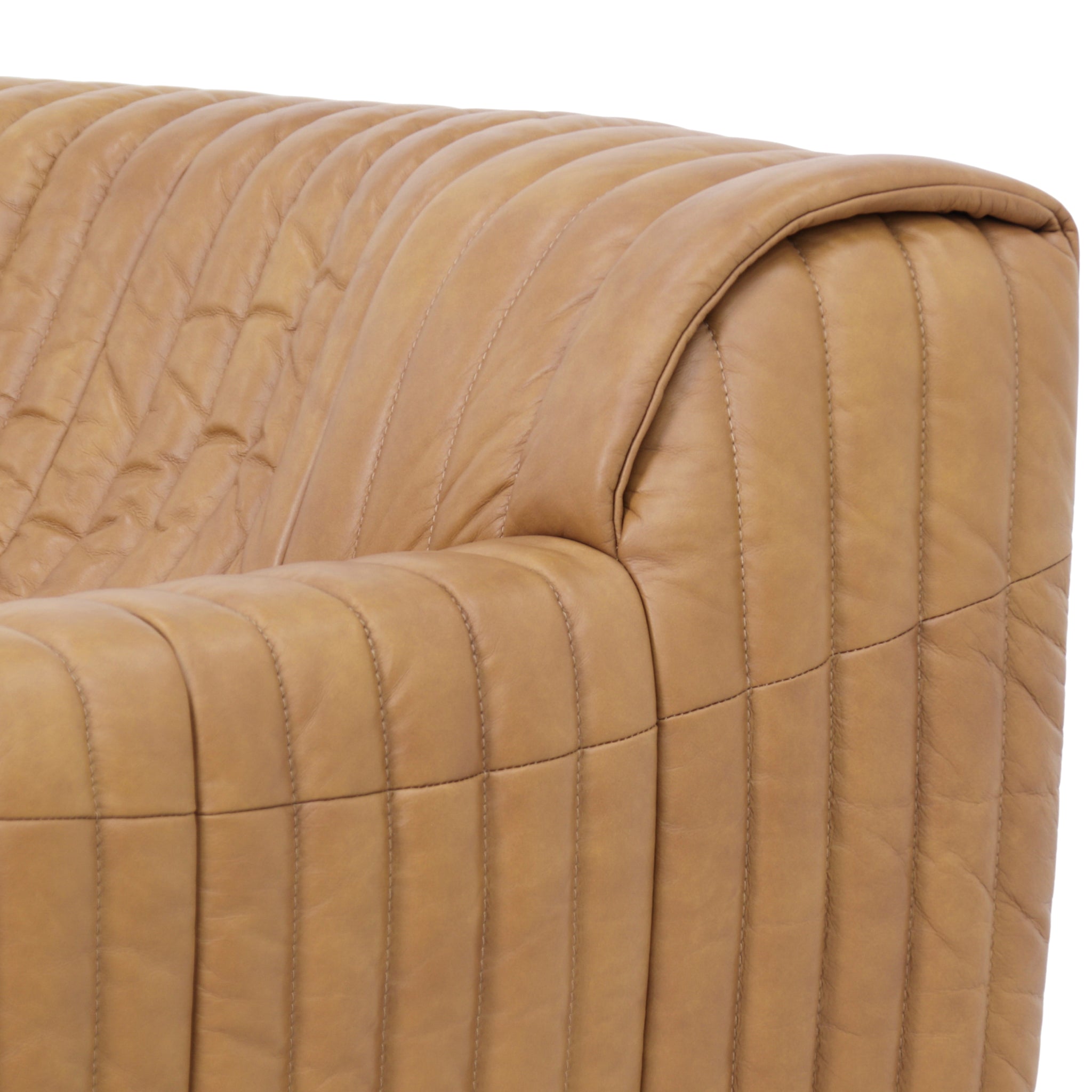 Duvina Armchair - Amber Tan Leather Armchair Nova-Core