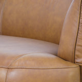 Arcova 3 Seater Sofa - Amber Tan Leather Sofa Nova-Core