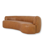Arcova 3 Seater Sofa - Amber Tan Leather Sofa Nova-Core
