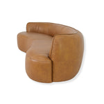 Arcova 3 Seater Sofa - Amber Tan Leather Sofa Nova-Core